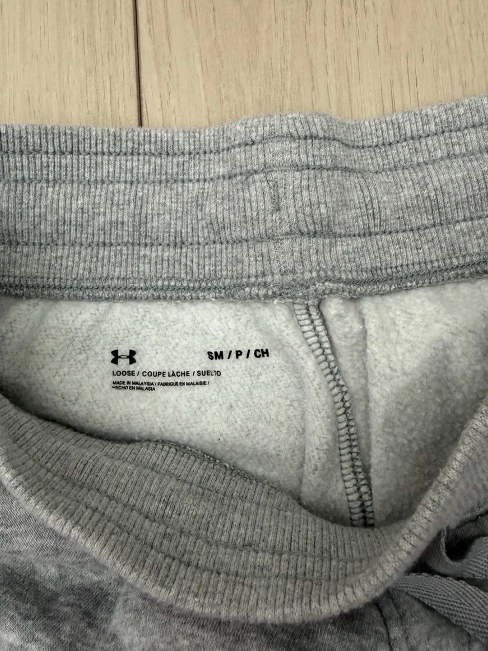 Under Armour Gray Men's Sweatpants with Green Logo